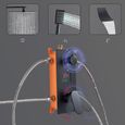 Colonne de Douche Encastrée Noir-Lation Système Douche Encastrable -Tête de douche carrée 8" Technologie d'injection d'air avancée-3