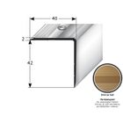 Nez De Marche Alu Bronze Clair – 40x42 Mm, Long 1000mm, Percé – Neuf Proviston