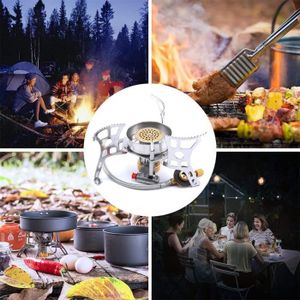 Petit Réchaud De Camping Portable Au Butane – 7500 BTU – Pliable Et Compact – Couleur Orange – Marque Générique