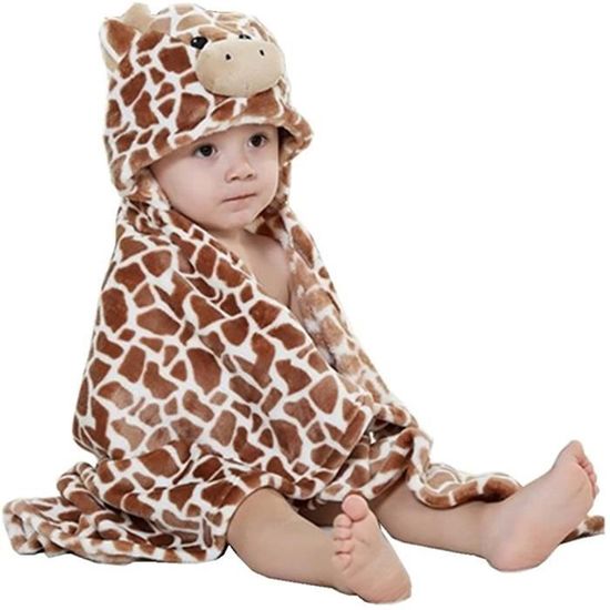 Peignoir à Capuche Lapin Pour Bébé 12-24 Mois - Flanelle Ultra Douce, Idéal Après Le Bain, Rose