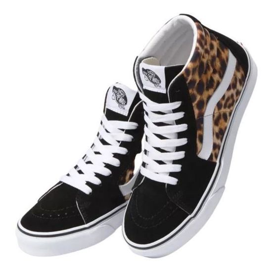 vans leopard noir