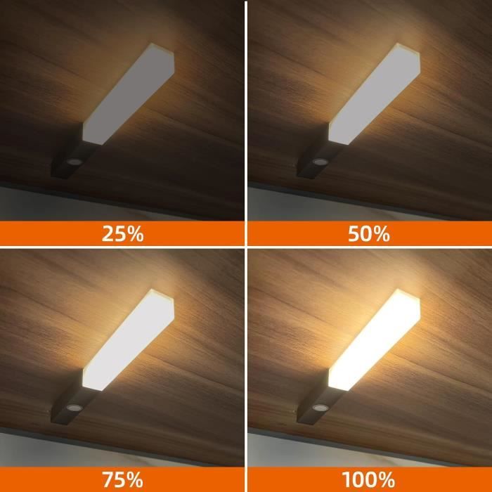Lampe LED sous meuble 6 watts kit capteur luminaire de cuisine