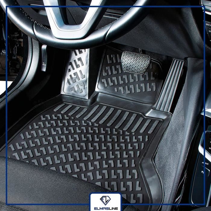 Elmasline Design 3D Tapis de sol en caoutchouc pour Dacia Sandero I  20082012 Bord extra haut de 5 cm[30977] - Cdiscount Auto