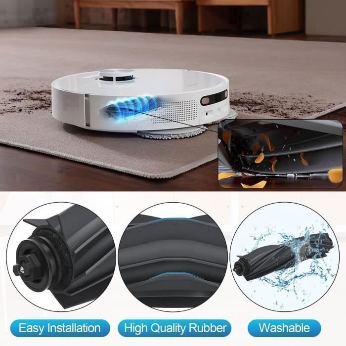 Kit Accessoires Pour Robot Aspirateur Dreame L10s Ultra / Xiaomi X20 | Brosse Principale, Filtres, Sacs, Chiffons, Brosses Latérales - 10