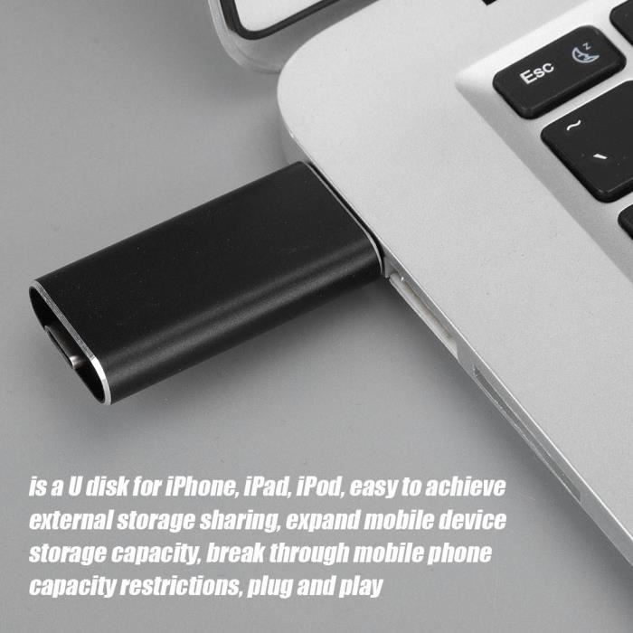 YOHU 256 Go Clé USB pour iPhone et iPad Flash Drive avec Connecteur  Extension de Stockage Clef USB Mémoire Photostick pour iOS Andri -  Cdiscount Appareil Photo