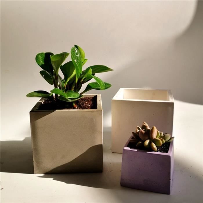 Moule Carré Créatif En Silicone Pour Pots De Plantes Avec Trous, Choix Des  Amateurs De Bricolage Du 9,3 €