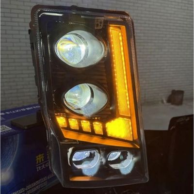 Kit 2 Phares Avant Full LED 24V Pour Volvo FH12 / FM12 / FM380 – Feux De Jour DRL Et Clignotants Intégrés | Remplacement 20360899/20360898