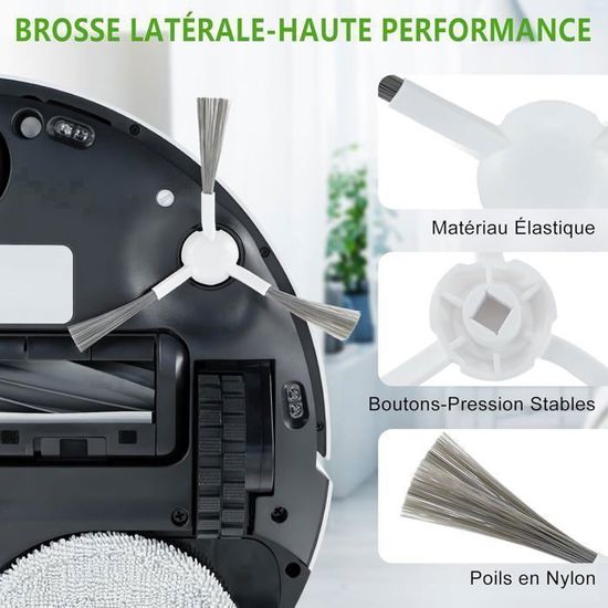 23 Pièces Kit D'Accessoires Pour Dreame L10S Ultra-L10 Ultra, 1 Brosse Principale 6 Sac D - 10