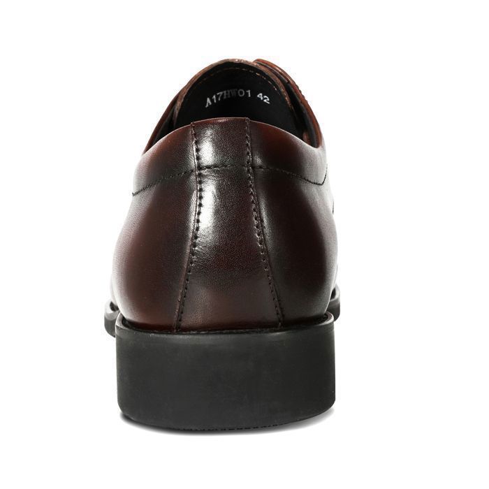 Chaussures Oxford En Cuir Véritable Pour Homme - Bout Pointu, Costume, Mariage, Bureau - Lacets Et Semelle Antidérapante - 8