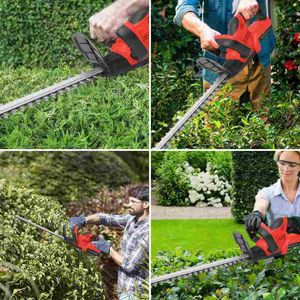 Taille-haie sans Fil 24 V, Lame Double Action de 16,3 po, 1500 TR/Min, Taille-Bordures