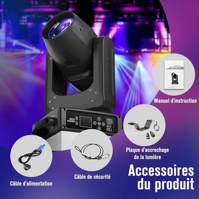 Tête Mobile LED DMX Betopper - Lyre RGBW Pour DJ Et Soirées - Neuve