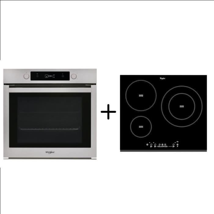 WHIRLPOOL OAKP9481CIX Four électrique - Chaleur tournante - 73 L + ACM860BF - Plaque de cuisson induction - Pack encastrable