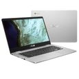 Chromebook ASUS C423NA-BV0051 - 14" HD - Intel Celeron N3350 - RAM 4 Go - Stockage 64 Go - Google Chrome OS - AZERTY-1