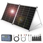 DOKIO Panneau Solaire Portable 200W Monocristallin avec 20A Régulateur recharge des batteries 12V et des générateurs