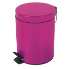 Spirella Poubelle à pédale Métal SYDNEY 3L Rose Foncé
