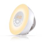 TECH DISCOUNT Réveil Simulateur d'Aube - CONFO® - Bluetooth - Lumière Colorée - Rechargeable USB - Design Rond