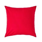 HOMESCAPES Taie d'oreiller - Coton égyptien - Rouge - 60 x 60 cm - Hypoallergénique - Douceur exceptionnelle