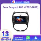 Junsun Autoradio Android 13 2Go+32Go pour Peugeot 206 (2002-2010) avec 7 ''Écran Tactile GPS Carplay Android Auto WiFi Bluetooth