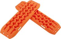 GOPLUS 2 Tapis de Traction Charge 10T-Planches de Récupération Tout-Terrain-Plaque de Déblocage Contre Sable/Boue/Neige Orange