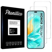 Film Verre Trempé - Phonillico - Honor 200 Lite 5G - Pack de 2 - Résistant aux rayures - Transparent