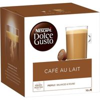 LOT DE 2 - DOLCE GUSTO - Café au Lait Café capsules Compatible Dolce Gusto - 16 Capsules - 168 g
