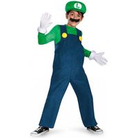 Déguisement Luigi Deluxe Enfant - Mario - Garçon - Orange - Noir