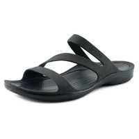 Sandales Crocs Swiftwater pour femmes - Noir - Synthétique - Confortables et antidérapantes