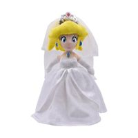 Odyssey princesse Peach peluche 33cm mariage style robe de mariage poupée en peluche cadeau pour les enfants de 3 ans et plus