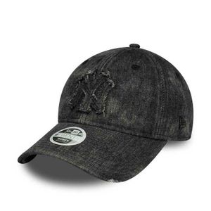 Casquette Relax Fit Velcro Casquette 47 Brand New York Yankees - Flag Design - Noir - Ajustable Velcro - Taille Unique Casquette équipe Sport Velcro