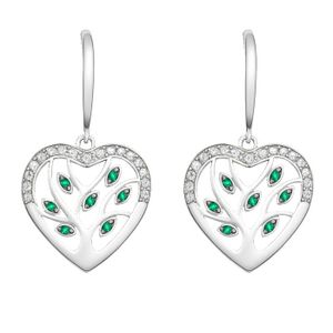 Ancienne Paire De Boucles D'oreilles Pendantes En Argent Massif 925 - Style Celtique Créateur