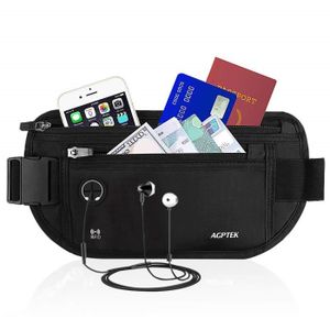 Genda 2Archer Petite Pochette argent ceinture sac en cuir voyage s/écurit/é accessoire transporter Marron