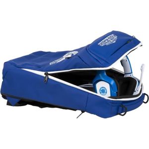 Konix FFF Sac à dos de protection et transport pour PC gaming portable 17  - 30 x 18 x 57 cm - Volume 27 l - Noir et bleu