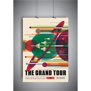 AFFICHE - POSTER Poster Affiche THE GROUND TOUR NASA SPACE TRAVEL R