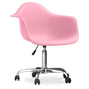 CHAISE DE BUREAU Chaise de bureau - Emery Rose - Design scandinave - Blanc