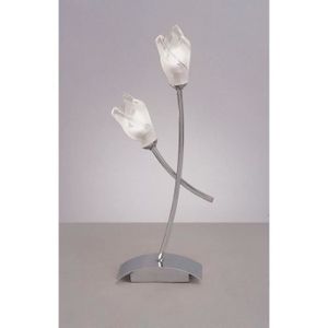 LAMPE A POSER Lampe de Table Pietra 2 Ampoules G9, chrome poli