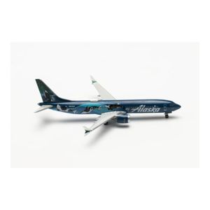 AVIATION Miniatures montées - Boeing 737 MAX 9 ALASKA AIRLINES 1/500 Herpa