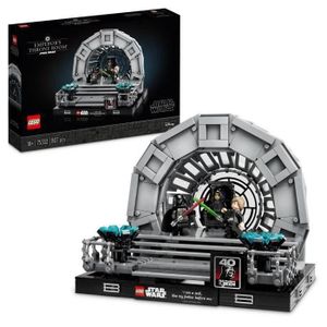 ASSEMBLAGE CONSTRUCTION LEGO Star Wars 75352 Diorama de la Salle du Trône de l'Empereur, Maquette avec Sabres Laser
