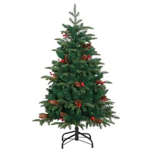 Hatisan Petit Sapin De Noël Artificiel Avec Décorations Pomme De Pin - Idéal Table Et Décoration Festive