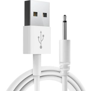 Chargeur USB DC - Câble de vibromasseur pour adultes rechargeables -  Accessoires de massage - 1 m - Bloc d'alimentation USB universel - Blanc :  : Hygiène et Santé