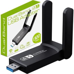 CLE WIFI - 3G WiFi Puissante CLE AC867Mbps Adaptateur USB 3.0 Double Bande Dongle WiFi Carte pour Portable 2.4G 5GHz Compatible avec Windows A264