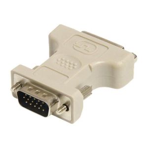 Adaptateur DVI-I Mâle Vers VGA Femelle - Connecteur Vidéo Blanc, Neuf, Pour Écran Ou Projecteur Ancien