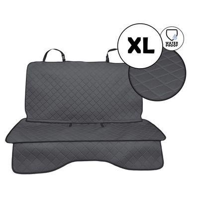 Housse Siège Arrière Voiture Universelle En Tissu Éponge - Imperméable Antidérapante Absorbante - Gris