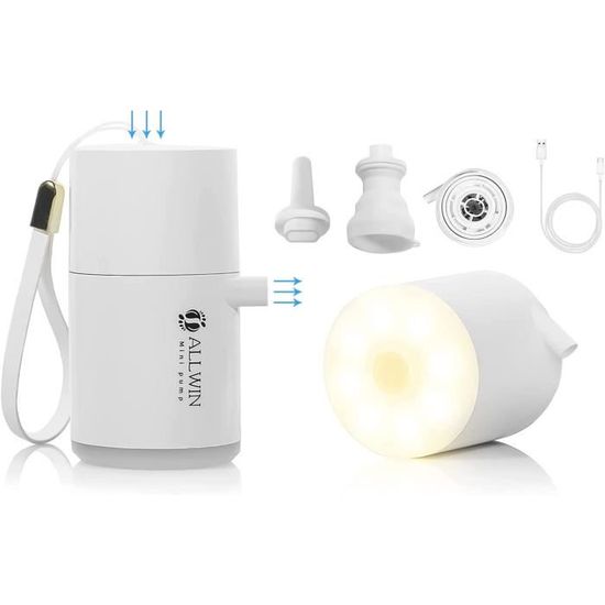 Pompe à Air Portable Rechargeable - Ultra Légère Pour Matelas De Camping, Bateaux, Piscines