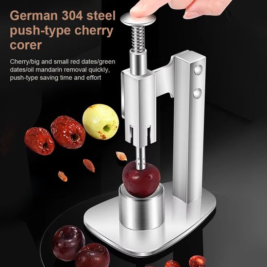 Dénoyauteur Manuel En Acier Inoxydable - Pour Dattes Rouges, Jujubes, Cerises, Olives - Outil De Cuisine Facile - 11