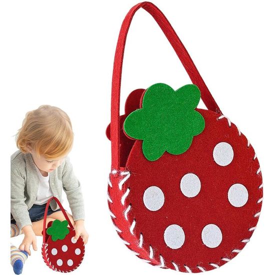 Kit De Couture Enfant BEPSYOM – 3 Projets Feutrine (papillon, Fraise, Gâteau), Aiguille, Fil, Rubans – DIY Créatif Dès 6 Ans