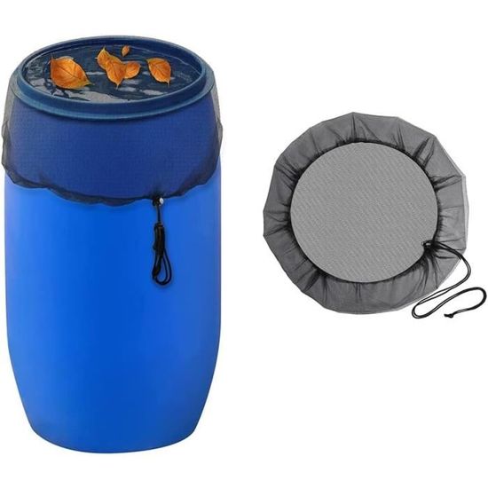 2 Pièces Filet Pour Citerne De Pluie,80cm Filet De Protection Réglable,Filet De Protection Pour Les Tonneaux De Pluie,Bâche De Qualité
