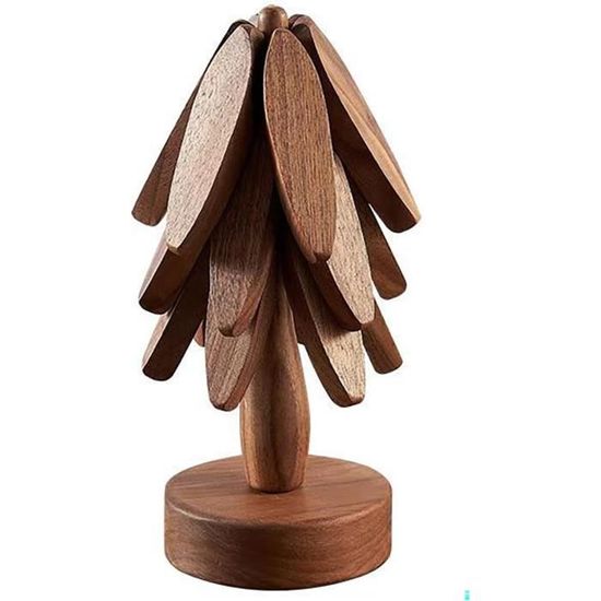 Ensemble De Dessous De Plat En Bois Pour Plats Chauds, Dessous