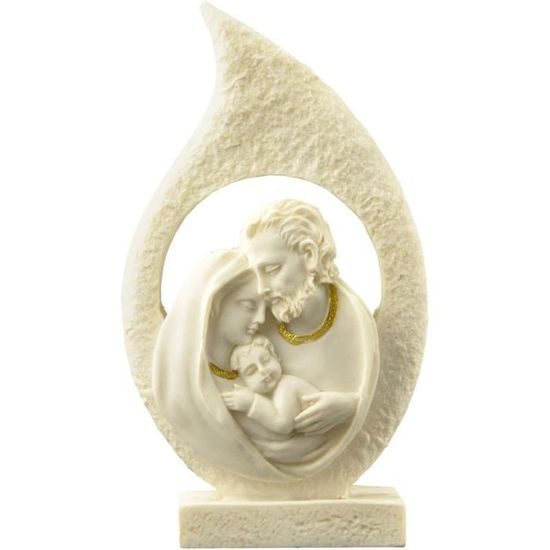 Statue De La Sainte Famille En Résine - Crèche De Noël, Jésus, Marie, Joseph, 9x4x5 Cm - 2