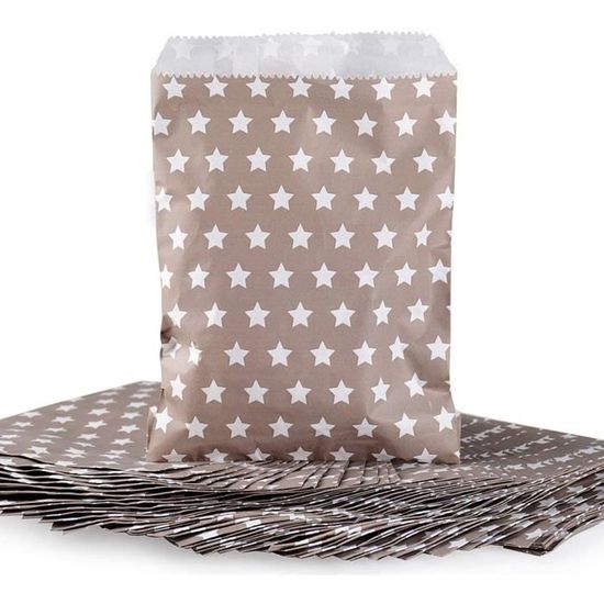 25pcs Petit Sac Cadeau En Papier Sachet Pochette Bonbon Forme