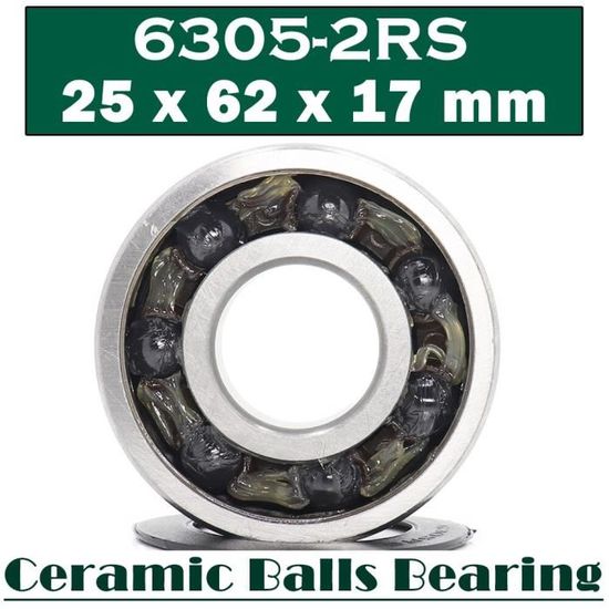 6806RS 6806 RS 2RS Roulement En Céramique Hybride ABEC-5 1PC Supports De Pédalier Et Pièces De Rechange Si3N4 Roulements à Billes 6806-2RS 30 * 42 * 7mm